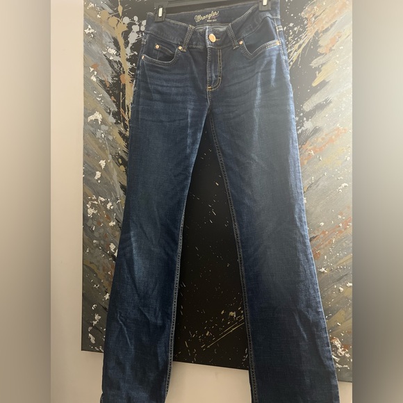 Wrangler Women's Boot Cut Jeans - Dark Blue - Picture 1 of 4